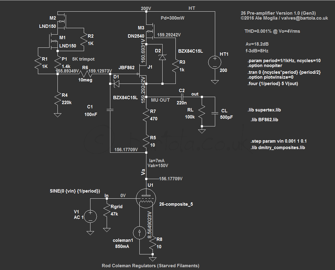 26 Preamp – Bartola® Valves