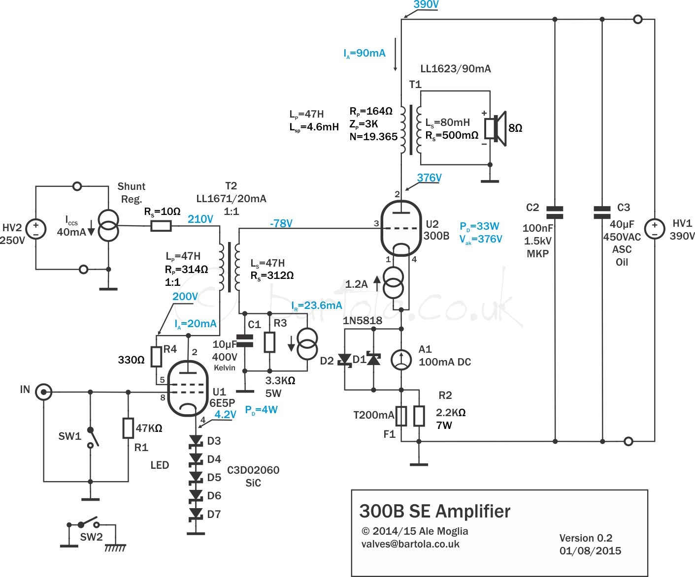 300B Tube Single-ended Class A Amplifier Circuit Diagram, 56% OFF