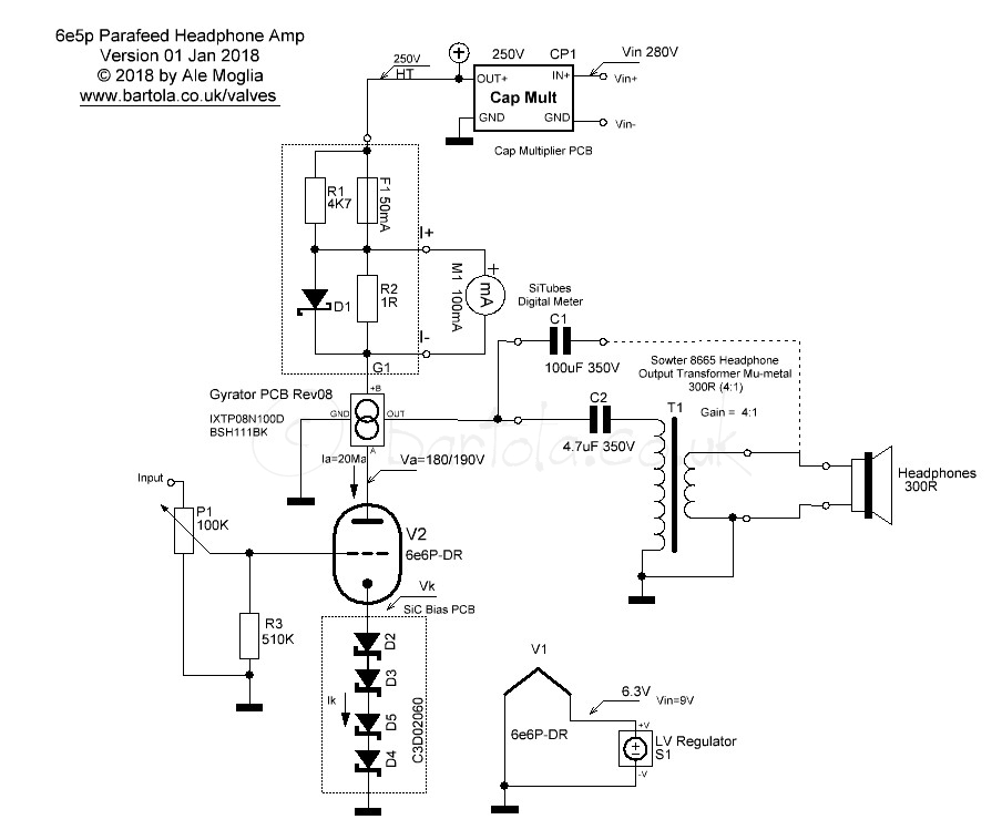 6e6p-dr HP amp – part 2 – Bartola® Valves