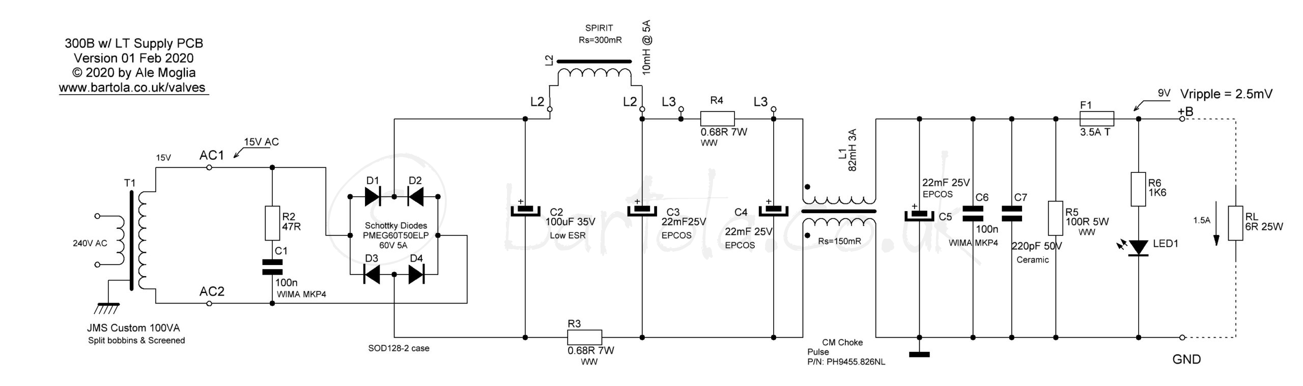 300B Filament Supply – Bartola® Valves